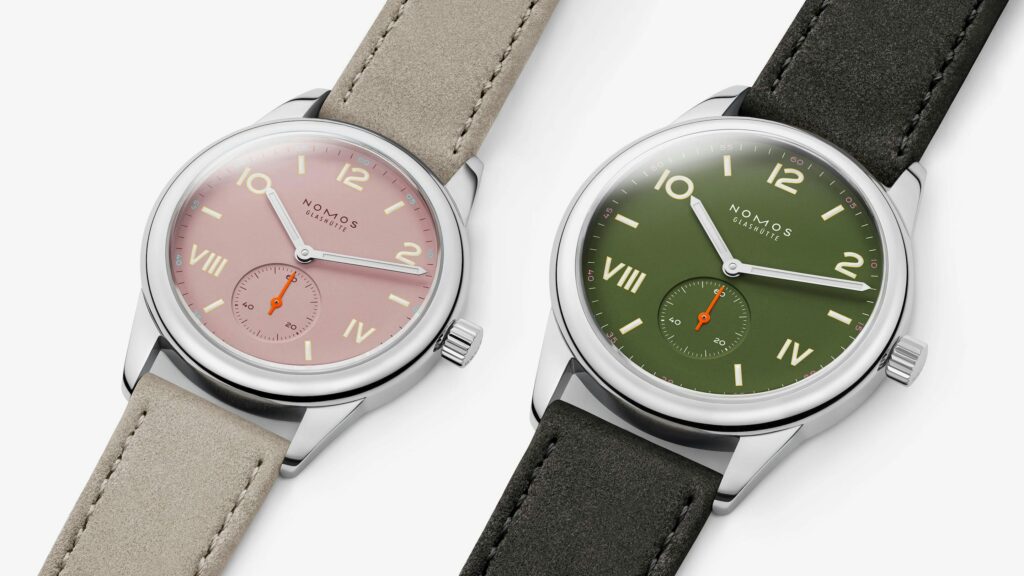 Introducing: The Nomos Club Campus Gets Two New Colors In Full Rose And All Olive