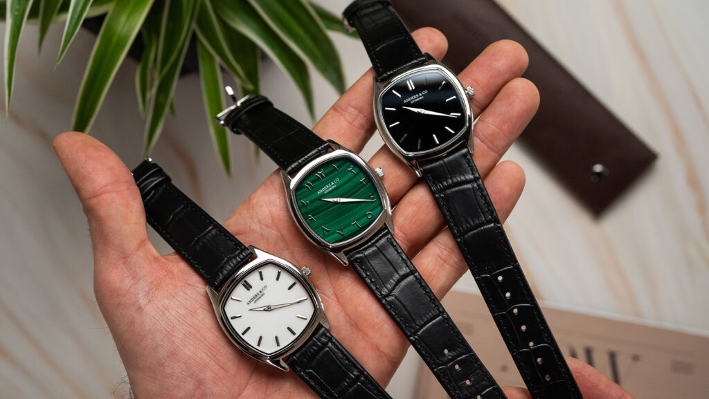 Monochrome classics and a malachite chaser: Anders & Co introduce more stone dials for the AC2 Volcán