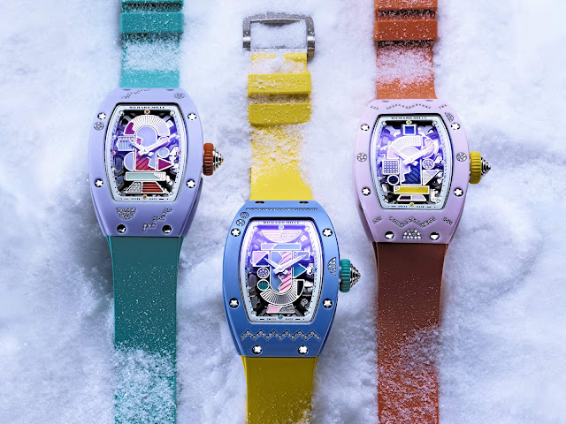 Richard Mille concludes the RM 07-01 Coloured Ceramics series with gem-set editions