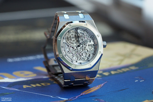 Audemars Piguet Royal Oak “Jumbo” Extra-Thin Openworked 39 mm in Titanium and BMG