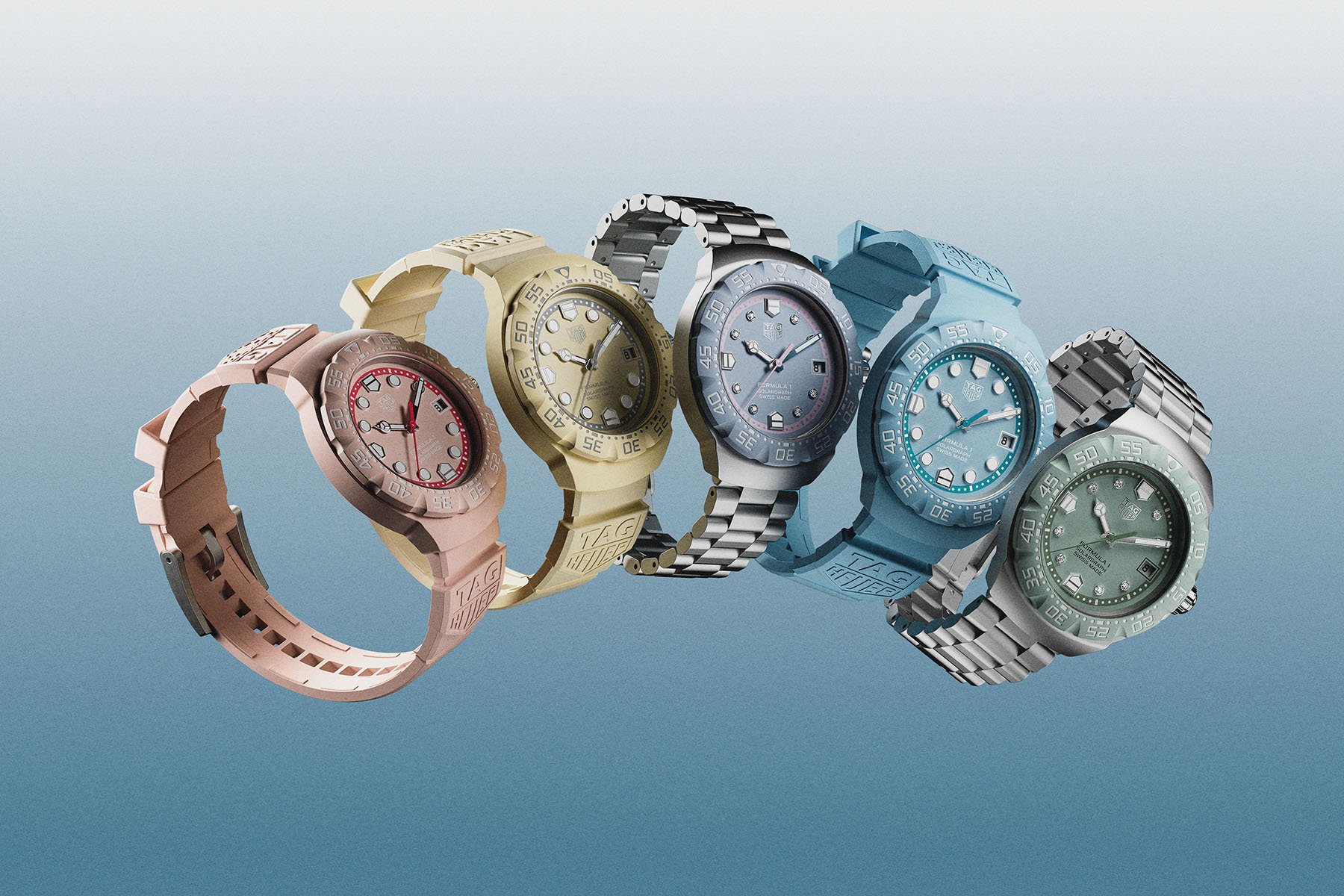 TAG Heuer Brings Miami To Your Wrist With The Formula 1 Solargraph Pastel Collection
