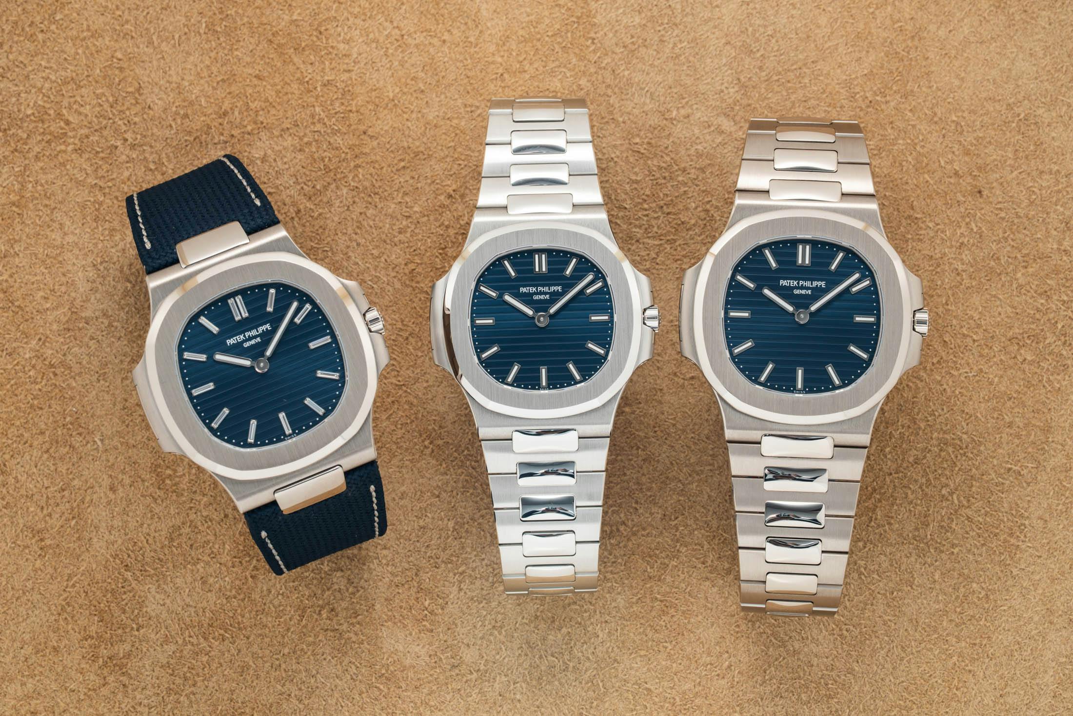Hands-On: The Patek Philippe 50th Anniversary Nautilus Collection, Reference 5810G and 5610P