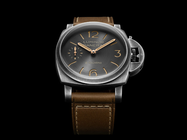 Panerai Luminor 8 Giorni PAM01733 with Brunito case and eight-day power reserve