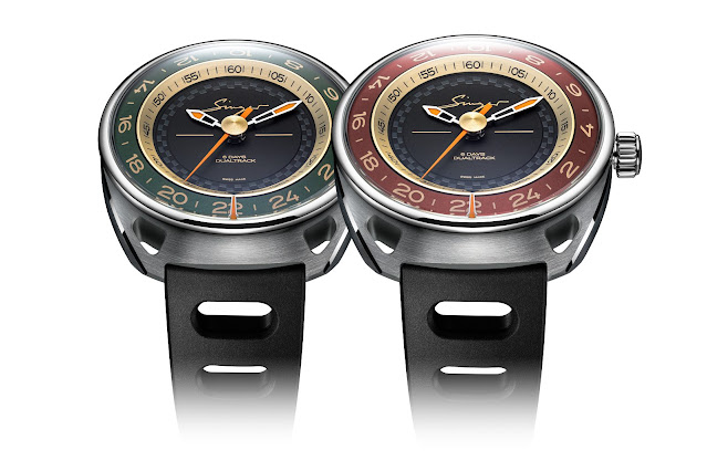 Singer Reimagined DualTrack: dual time with peripheral 24-hour display
