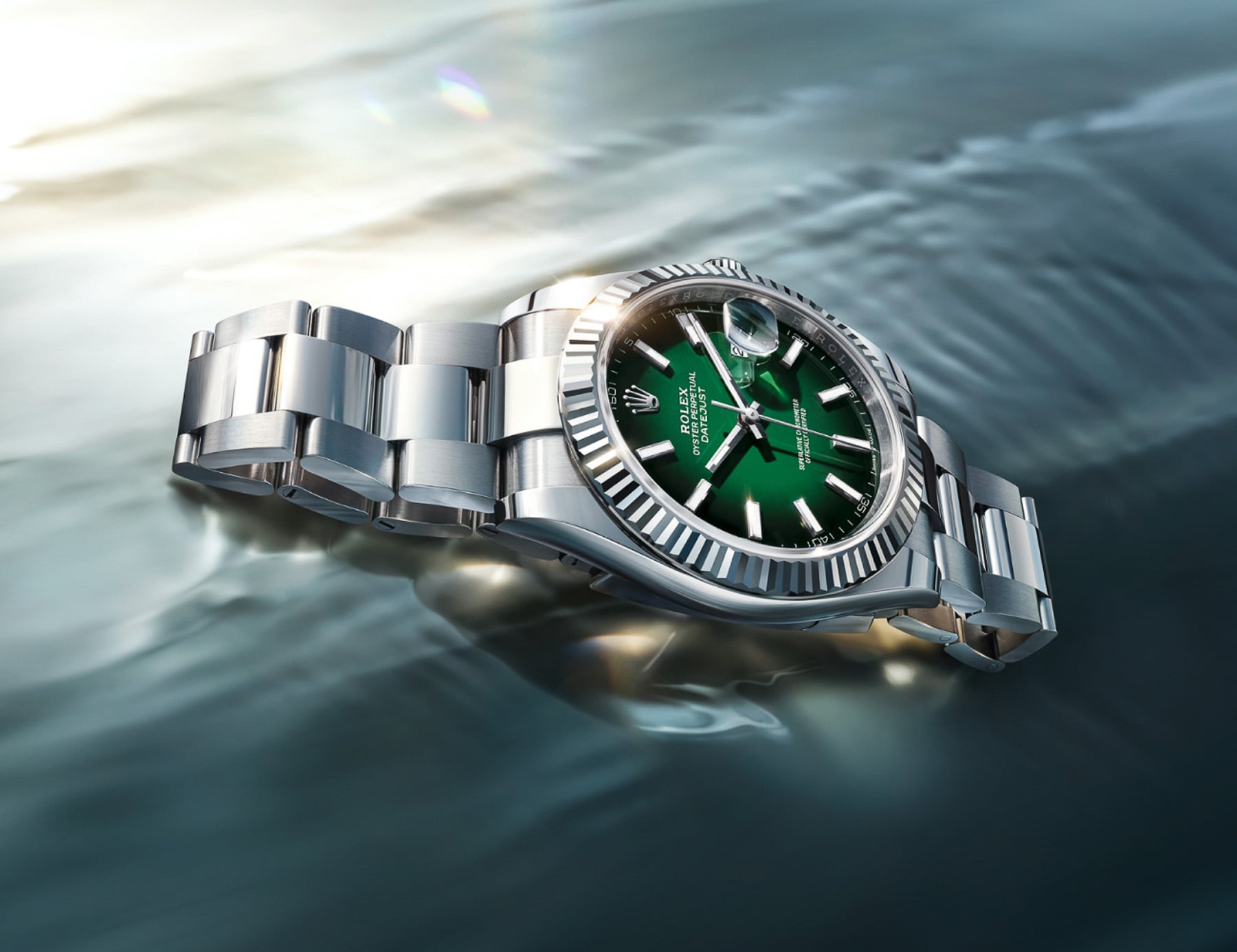 Introducing: Rolex Oyster Perpetual Datejust 41 With Green Lacquer Ombré Dial