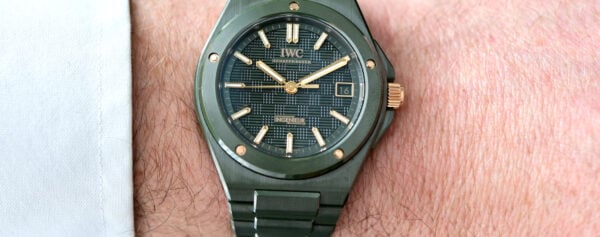 First Look – The New IWC Ingenieur Automatic 42 in Dark Olive Green Ceramic