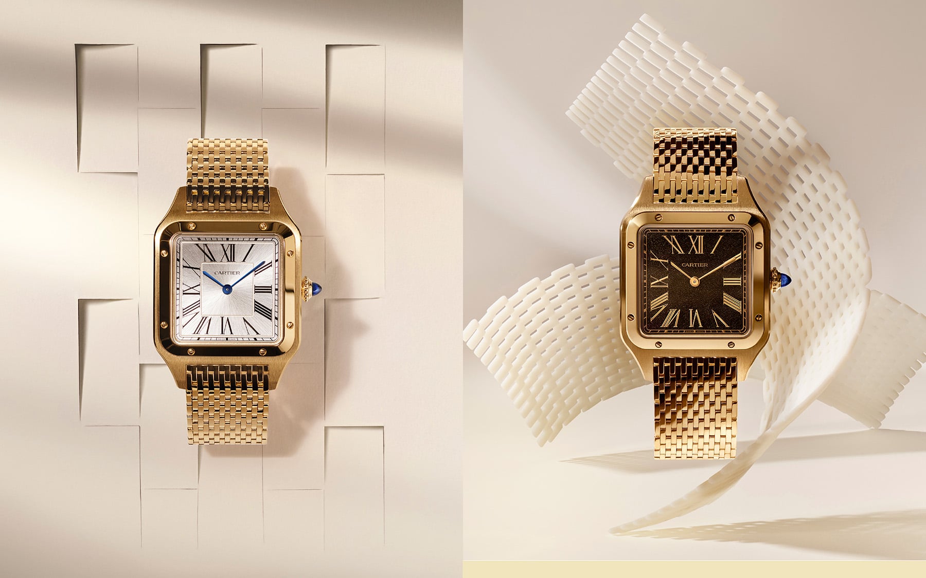 Cartier Turns Up The Dandy Vibes With Three Santos-Dumont Models On Bracelets