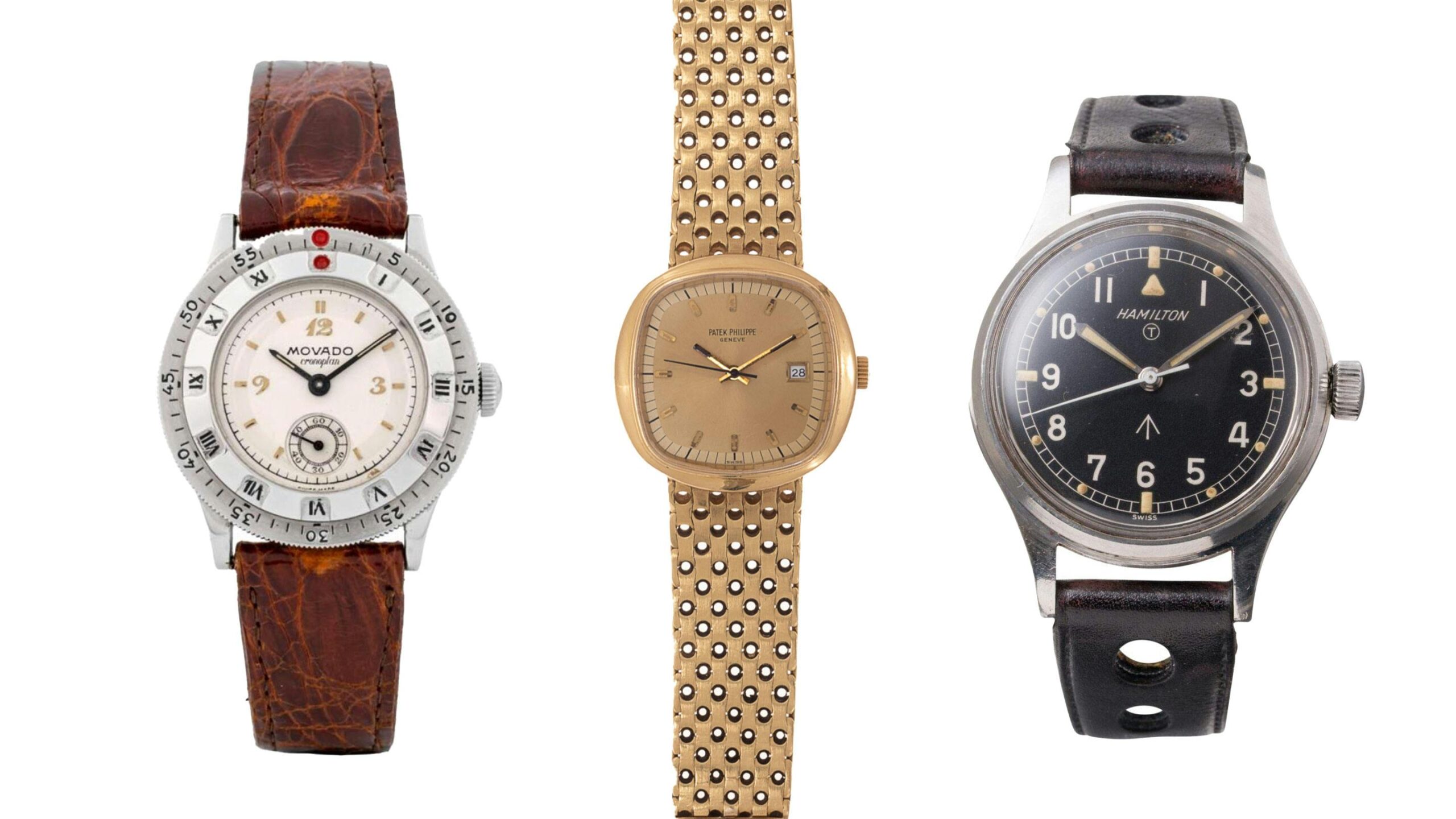 Bring a Loupe: A Patek Beta 21, A Movado Cronoplan, A Hamilton 6B ‘Mark XI,’ and a Zenith Time Command