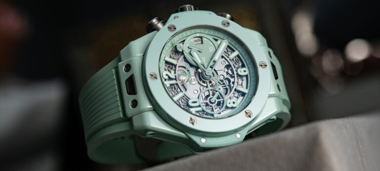 Watch Review: Hublot Big Bang UNICO Mint Green Ceramic Chronograph