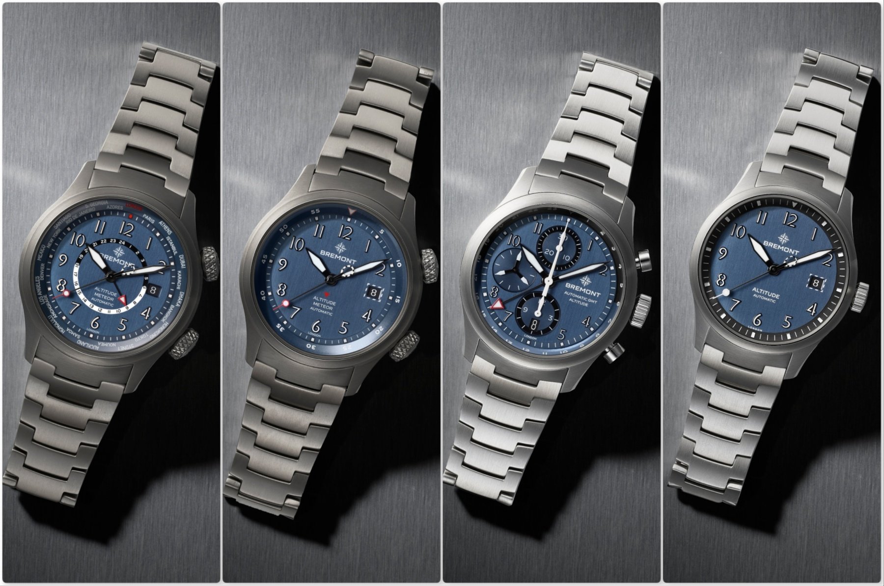 Introducing: The New Bremont Altitude MB Meteor Time Zones, Part Of The Altitude Air Force Blue Capsule Collection