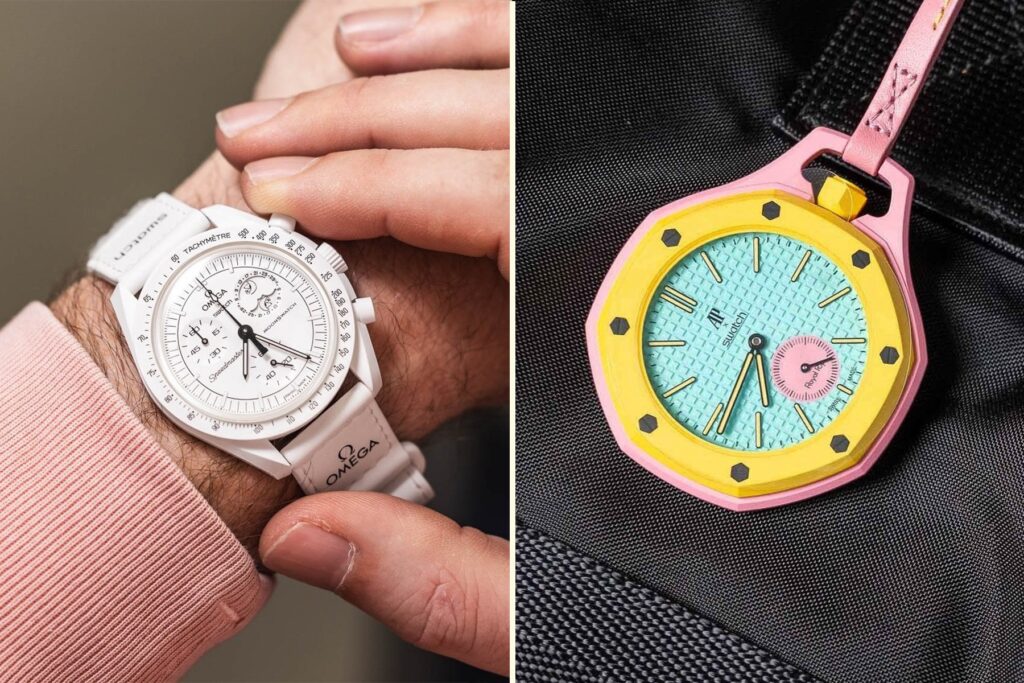 Sunday Morning Showdown: Audemars Piguet × Swatch Royal Pop Vs. Omega × Swatch Speedmaster MoonSwatch