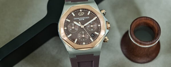 First Look – The Two-Tone & Chocolate Girard-Perregaux Laureato Chronograph 42mm