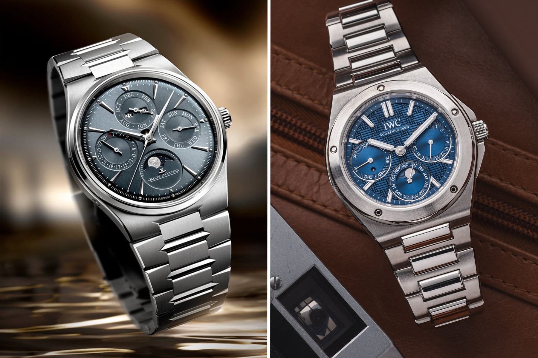 Sunday Morning Showdown: Jaeger-LeCoultre Master Control Chronometre Perpetual Calendar Vs. IWC Ingenieur Perpetual Calendar 41