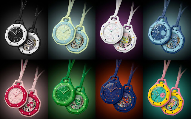 Swatch x Audemars Piguet Royal Pop unveiled in eight colourful pocket watch editions