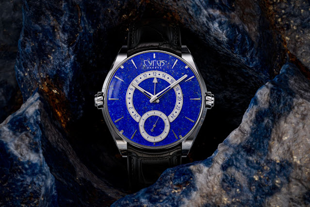 Cyrus Dominion Lapis Blue GMT: lapis lazuli redefines the dial aesthetic