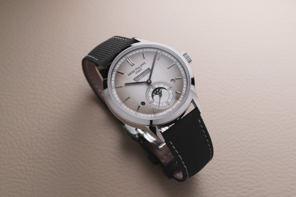 Hands-On With The Patek Philippe Ref. 5236P-011 In-Line Perpetual Calendar With A New Warm Silver-Gray Dial