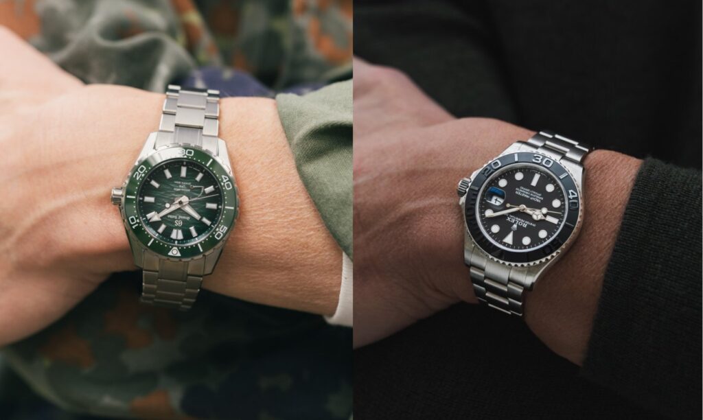 Sunday Morning Showdown: Grand Seiko Evolution 9 Spring Drive U.F.A. Ushio 300 Vs. Rolex Yacht-Master 42 In Titanium