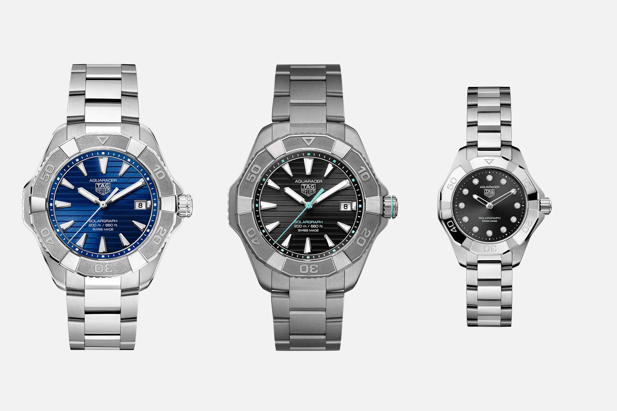 TAG Heuer Expands their Aquaracer Collection with Solargraph Powered Divers