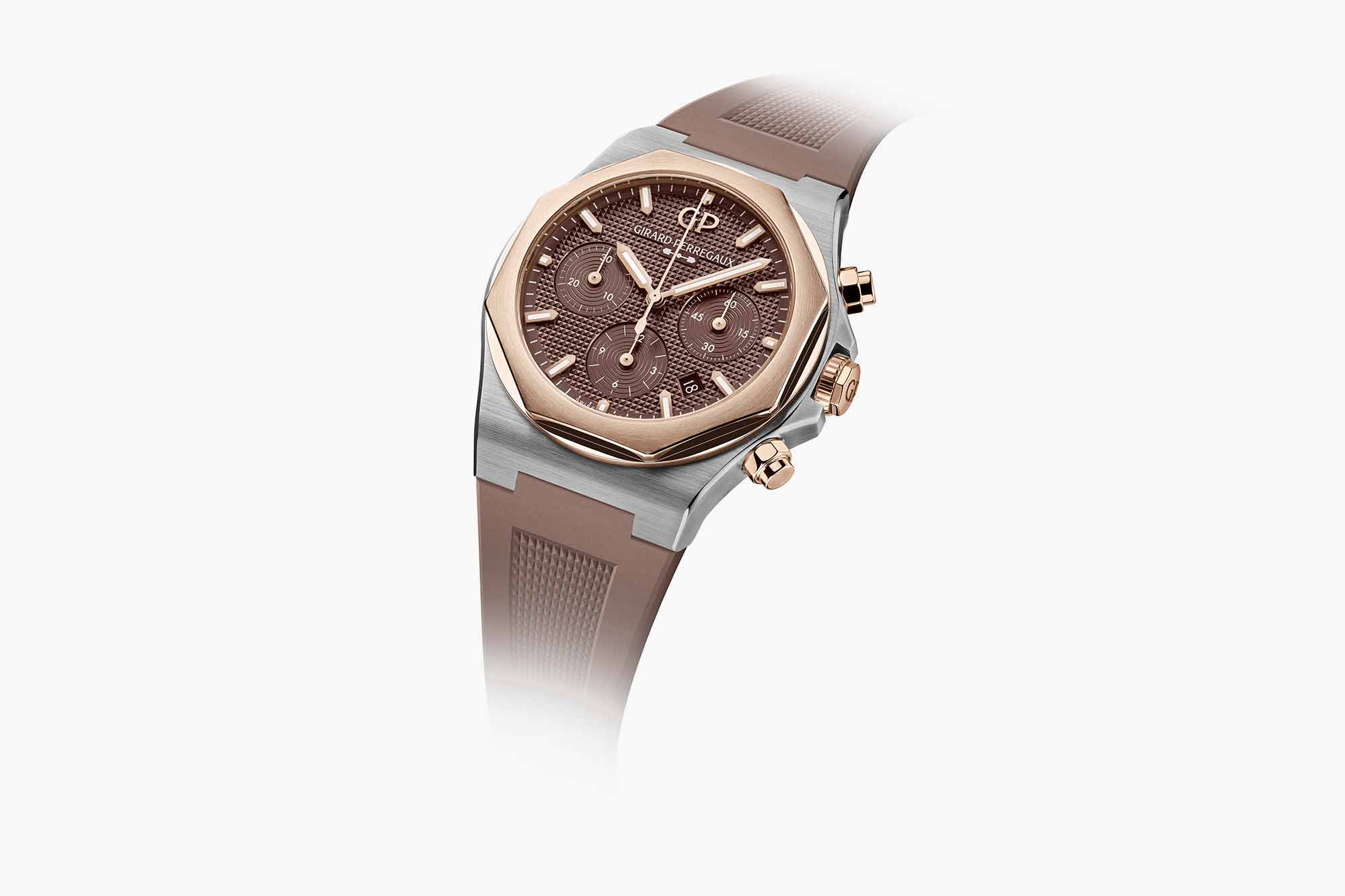 Girard-Perregaux Introduces the Laureato Chronograph in a Rich Chocolate Brown