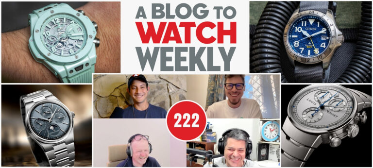 aBlogtoWatch Weekly Podcast #222: Swatch Stampedes, Candy-Colored Ceramics, And Citizen GMT Bargains