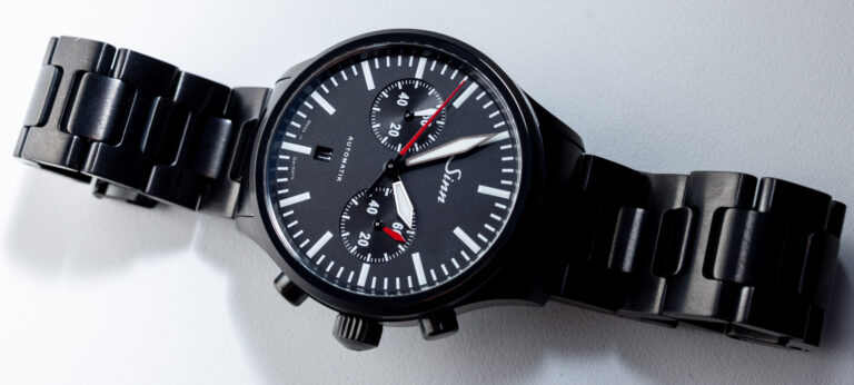 Sinn 936 S Bicompax 60 Minute Chronograph Watch In Black Hands-On
