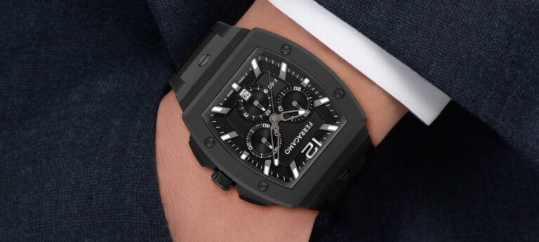 The Sporting Spirit Of The New Ferragamo F-80 Tonneau Chronographs