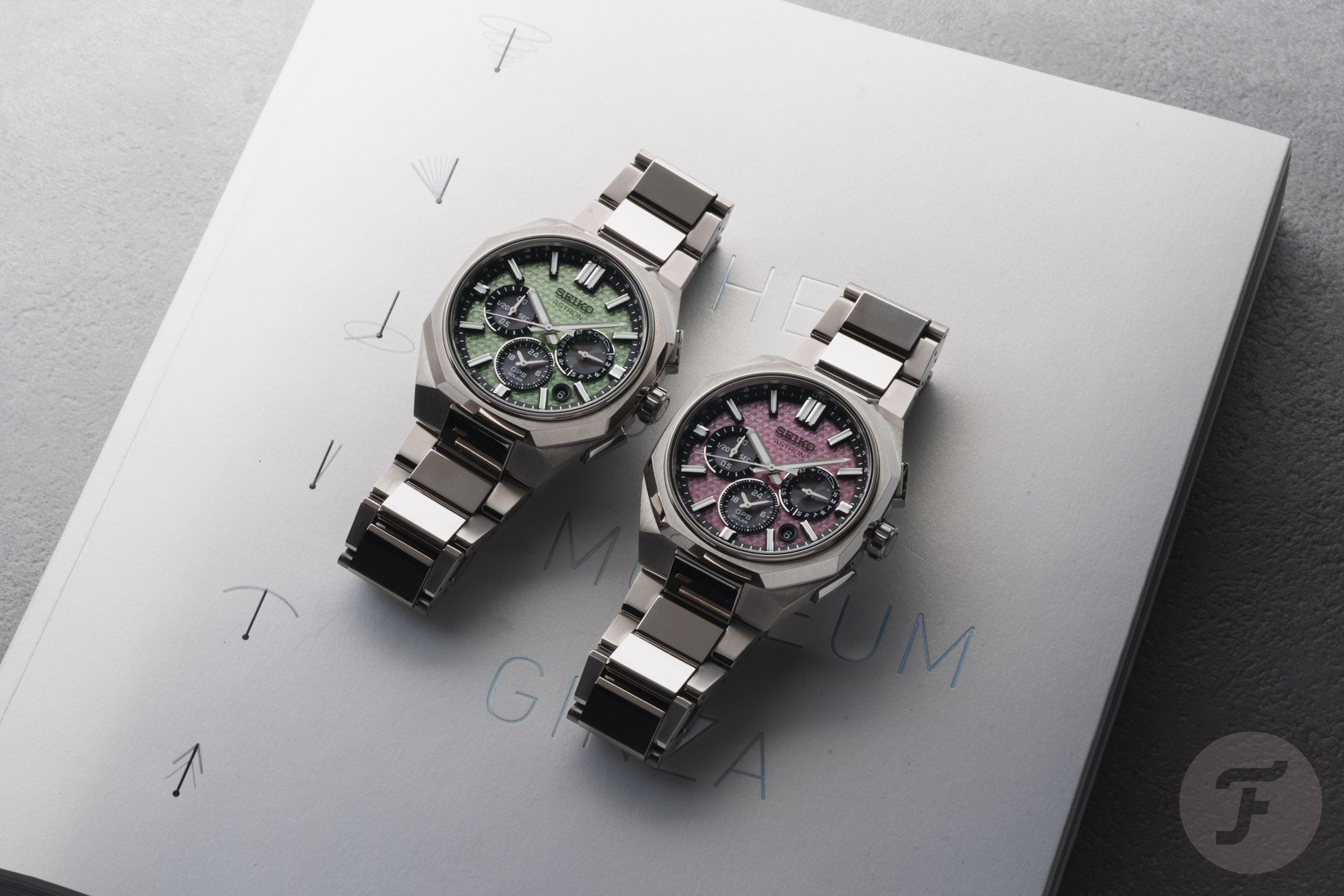 Introducing: The Seiko Astron GPS Solar Dual-Time Chronograph In Crystal Green And Crystal Pink Summer “Flavors”