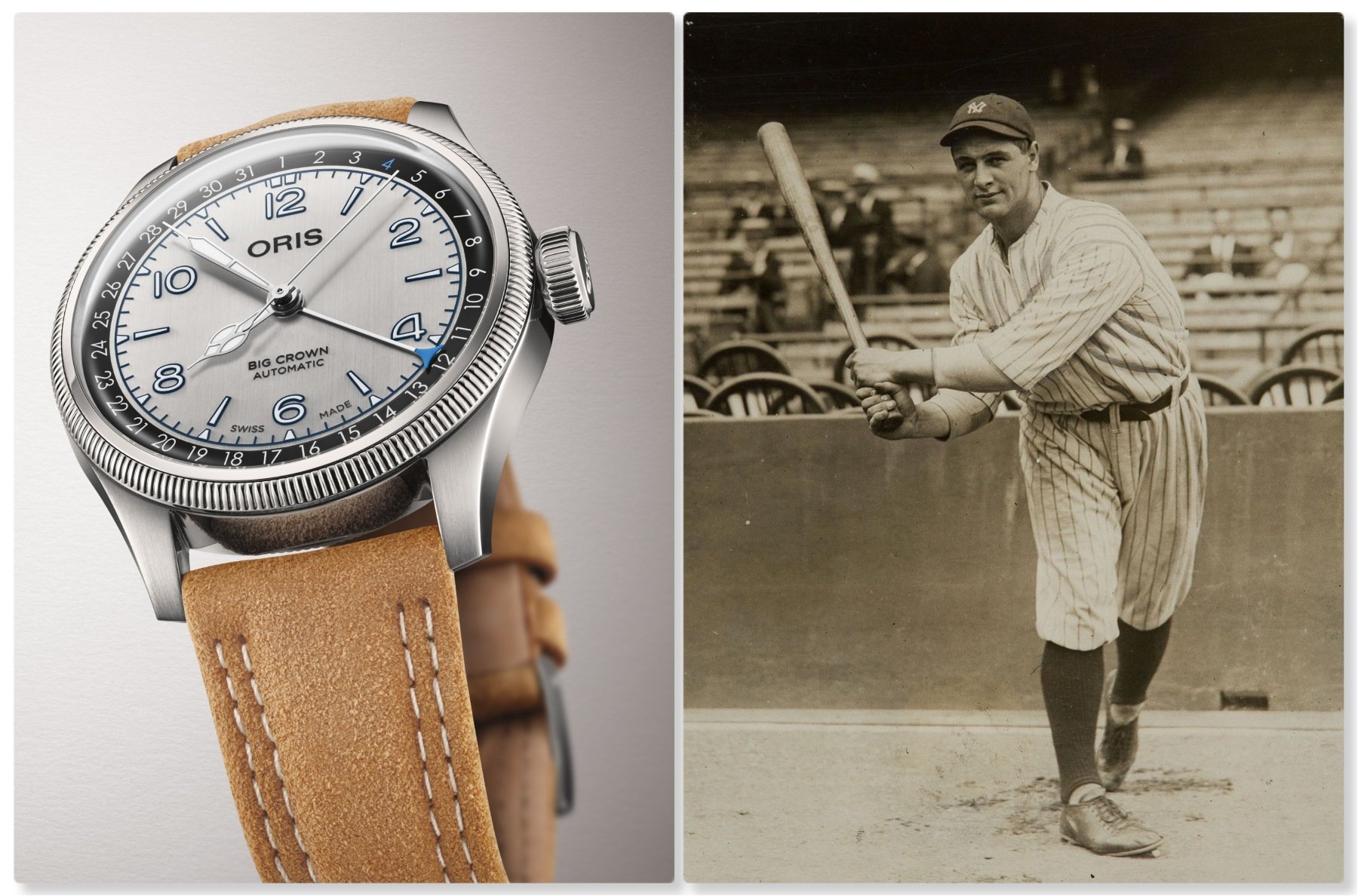 Oris Honors Lou Gehrig With A Limited-Edition Big Crown Pointer Date