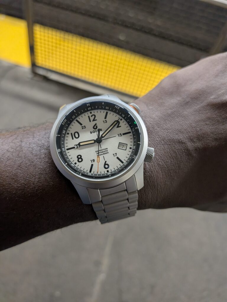Ken’s Boldr Expedition 1 White Sands Wristshot