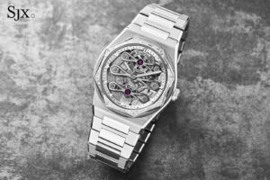Hands On: Girard-Perregaux Laureato Three Gold Bridges