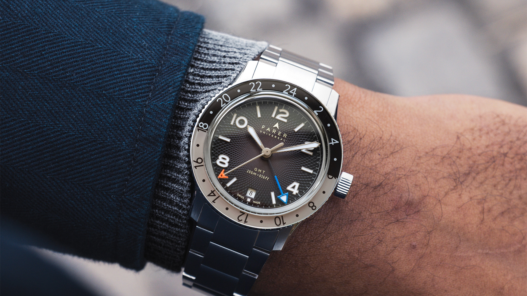 Farer updates its GMT Bezel collection, introducing two new striking guilloché dials