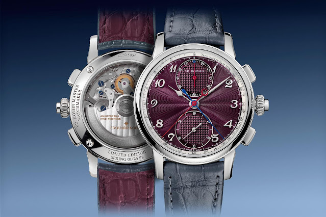 Colourful guilloché dials for the Edouard Koehn Legacy Rattrapante Four Seasons
