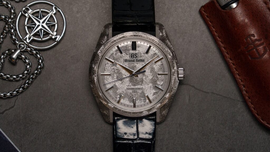 This Grand Seiko SBGZ011 takes the brand’s saga of engraved watches to a whole new level