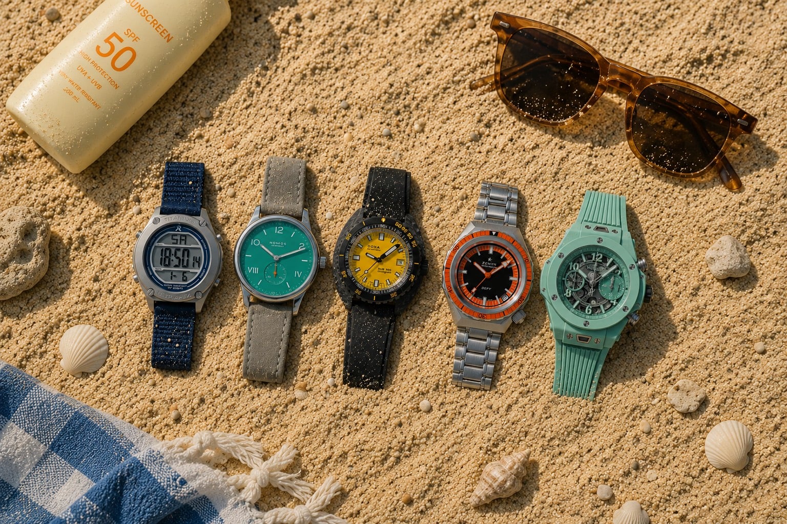 The Best Summer Watches — Thomas’s Picks From RZE, Nomos, Doxa, Zenith, And Hublot