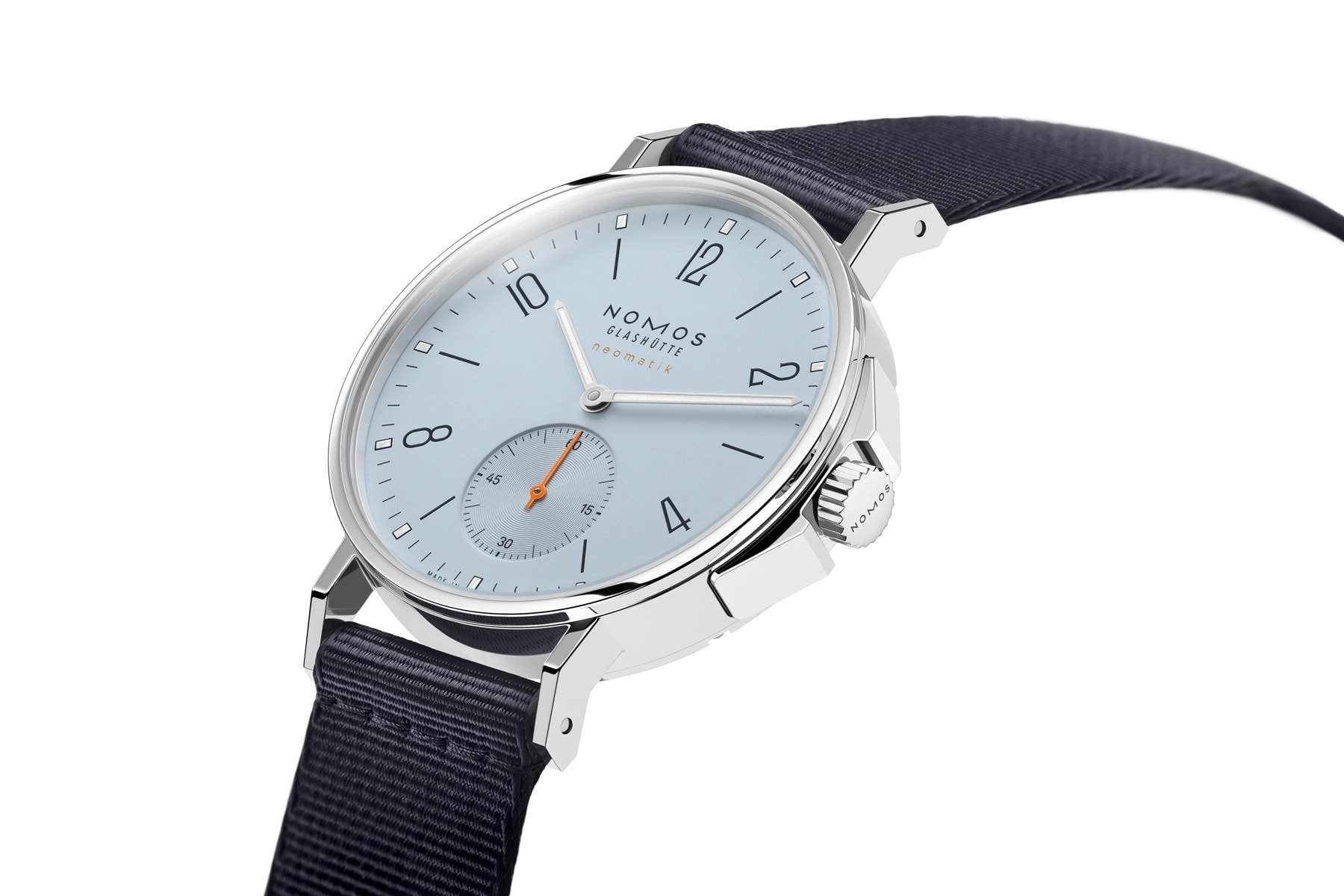 The Nomos Ahoi Neomatik Gets New Sky And Sand Dials In The Compact 36.3mm Case