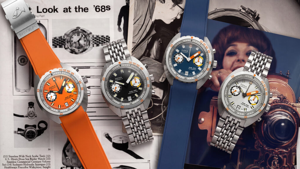 Doxa revives a diving chronograph classic, the SUB 200 T.GRAPH II