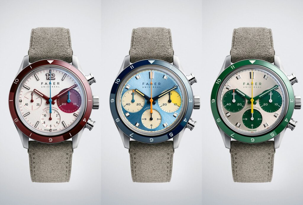Channeling The Colorful Racing Culture Of The 1970s With The New Farer Racing Chronographs