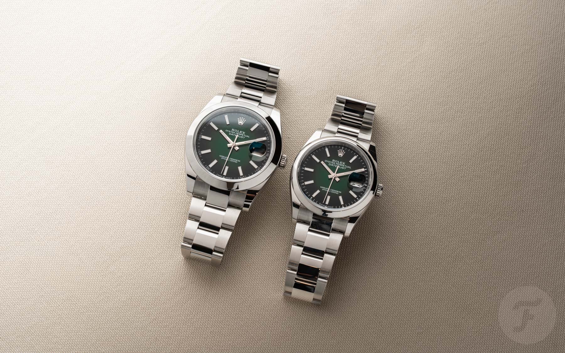 The Rolex Datejust With Green Ombré Lacquer Dials Proves Once More Why The 36mm Form Reigns Supreme