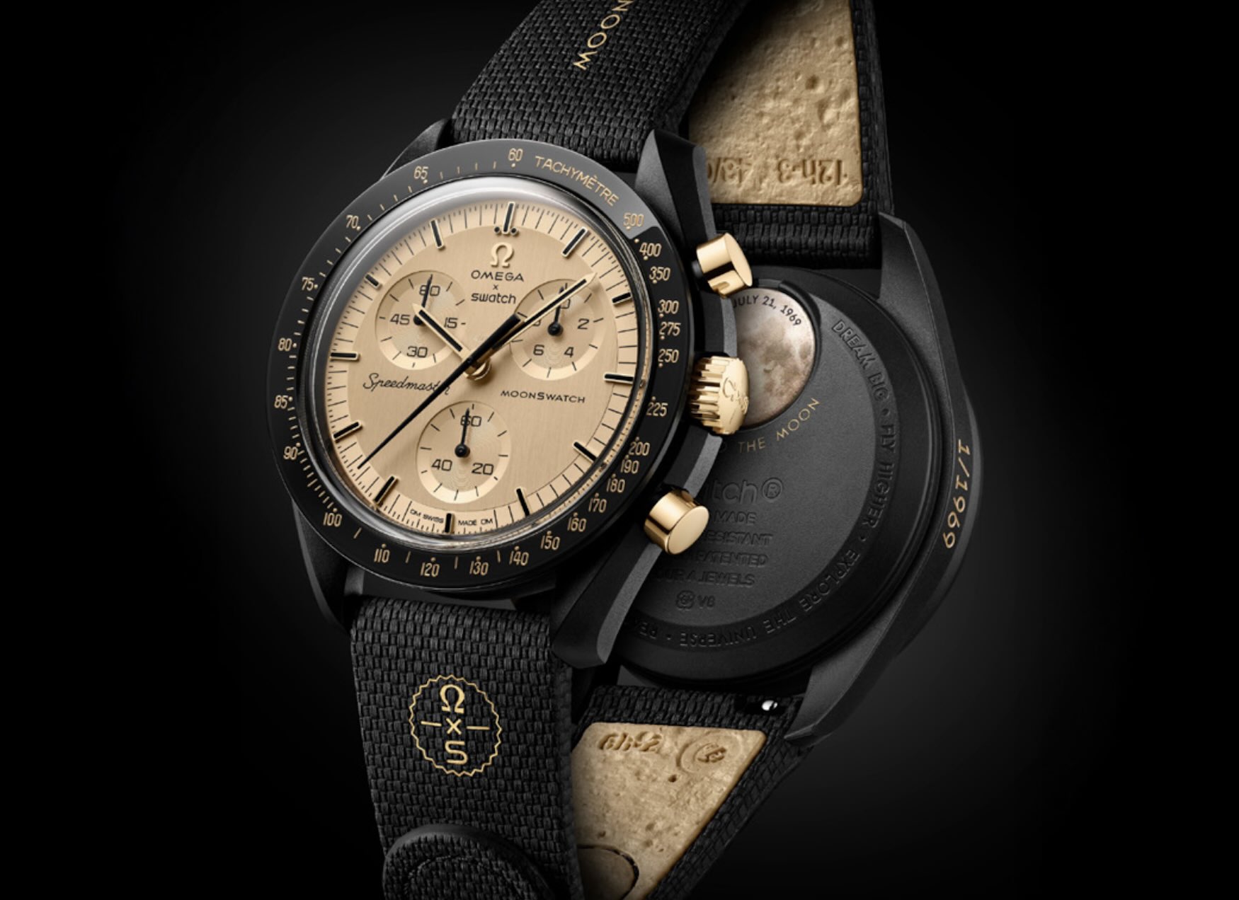 Swatch x Omega just democratically dropped the most precious MoonSwatch they have ever made