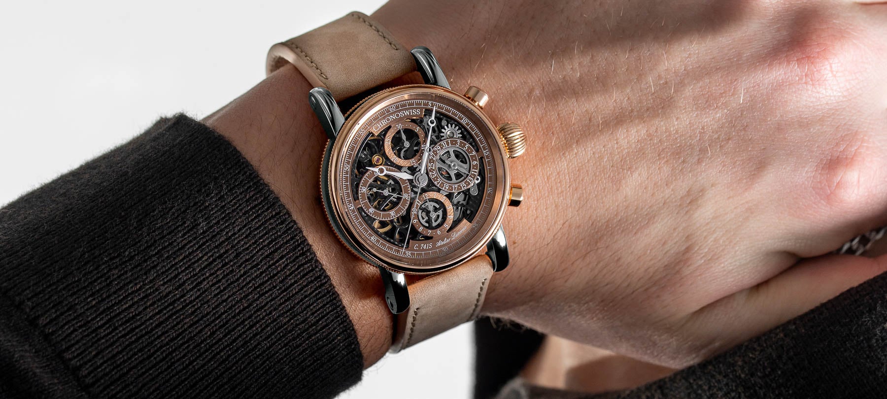 Chronoswiss Goes For The Gold With The New Opus Dakar Sundown And Pulse GMT Frosted Guilloché Gold