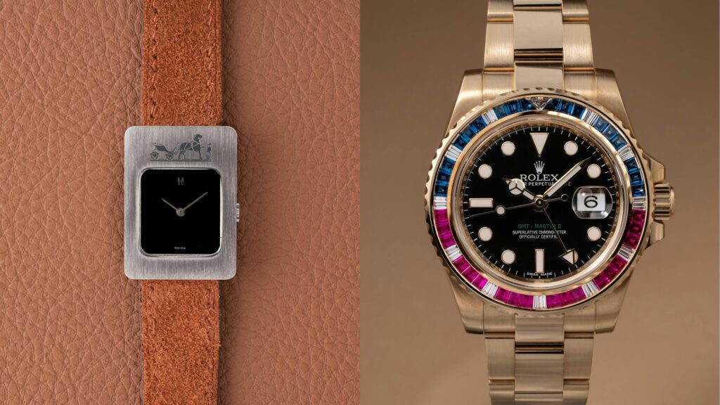Bring a Loupe: An Hermès Caleche, A Chromed Angelus, And A Rolex SARU