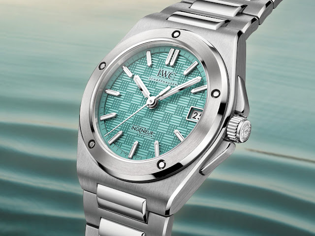 IWC introduces the Ingenieur Automatic 35 IW324902 with new "Pool" dial