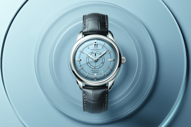 Longines unveils new light blue Conquest Heritage Central Power Reserve