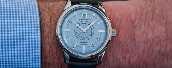 First Look – The Longines Conquest Heritage Central Power Reserve Now in Light Blue