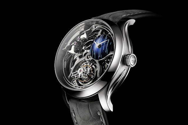 H. Moser & Cie. unveils the Endeavour Minute Repeater Cylindrical Tourbillon Skeleton Cosmic Rain