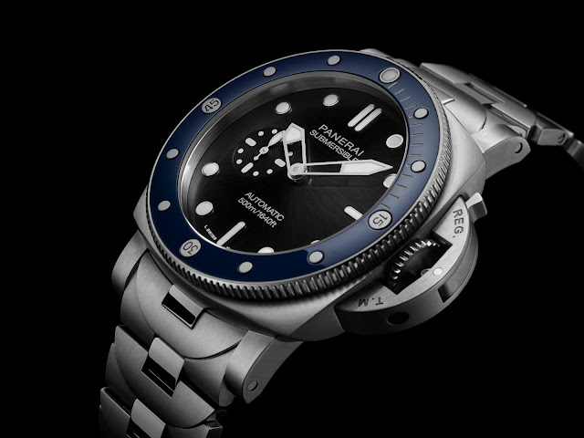Panerai Submersible PAM01756: first 44 mm Submersible with steel bracelet