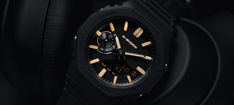 The G-SHOCK Luxe Black Collection Elevates Casio’s Popular Octagonal Watch Silhouette
