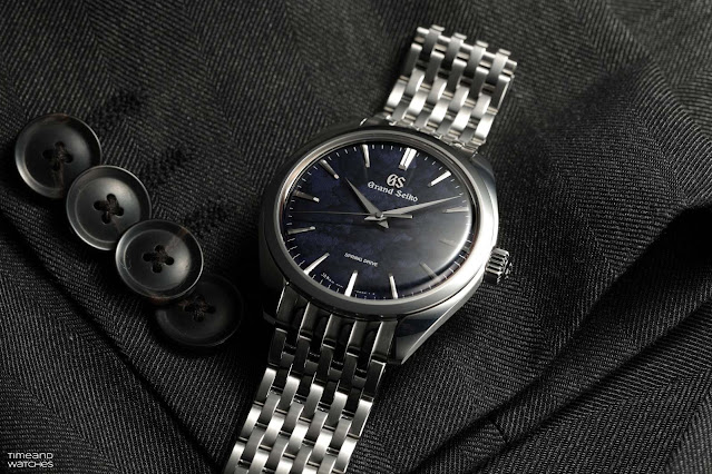 Grand Seiko SBGY043 pairs Spring Drive with a deep indigo Iwao dial