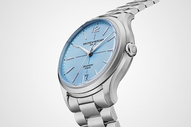Baume & Mercier Clifton Baumatic 39mm in Ice Blue