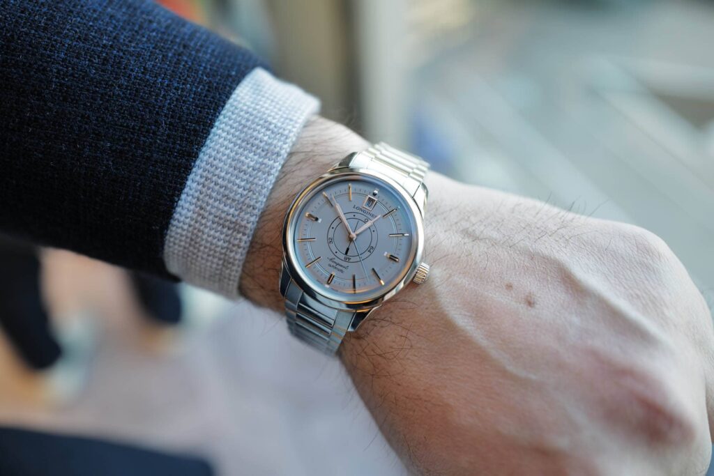 Longines Adds a Light Blue Conquest Heritage Central Power Reserve